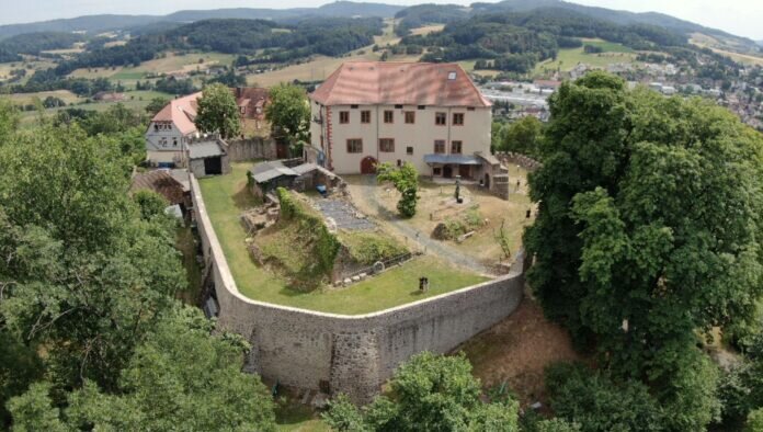 Schloss Reichenberg_Luftaufnahme Ostzwinger