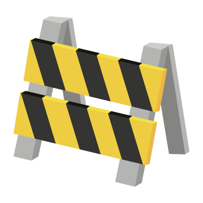 barrier icon isolated