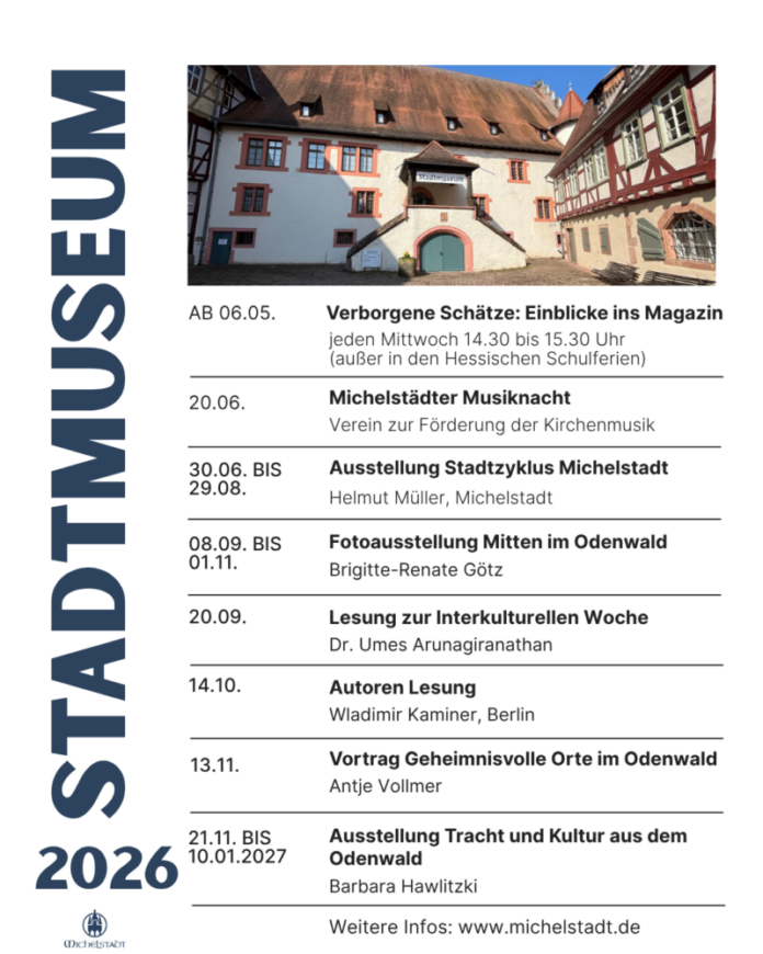 Jahresprogramm Stadtmuseum 2026