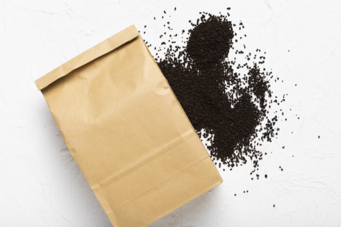 paper-bag-with-powder-coffee-beans