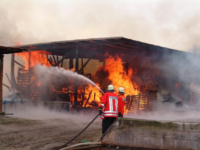 Brand Lagerhalle