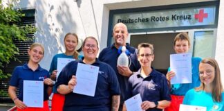 Einstieg in DRK-Sanitätslehrgang bestanden